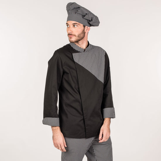 Jaleca Homem Edson-Preto - 1-XS-RAG-Tailors-Fardas-e-Uniformes-Vestuario-Pro