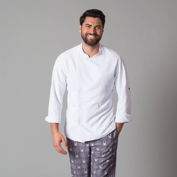 JALECA HOMEM TENDAL ( EXISTE EM TAMANHOS GRANDES )-Branco-XS-RAG-Tailors-Fardas-e-Uniformes-Vestuario-Pro