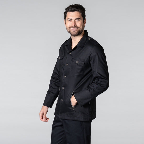 Jaleca Unissexo Almirante-Preto - 1-XS-RAG-Tailors-Fardas-e-Uniformes-Vestuario-Pro