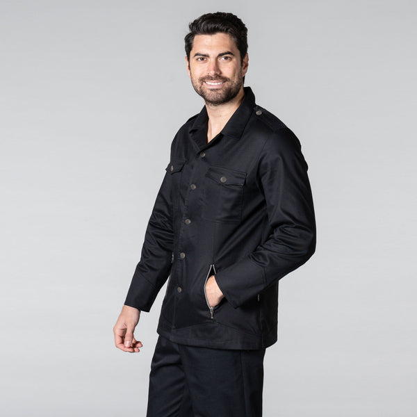Jaleca Unissexo Almirante-Preto - 1-XS-RAG-Tailors-Fardas-e-Uniformes-Vestuario-Pro