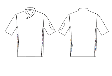 Jaleca Unissexo Anton M/Curta-RAG-Tailors-Fardas-e-Uniformes-Vestuario-Pro