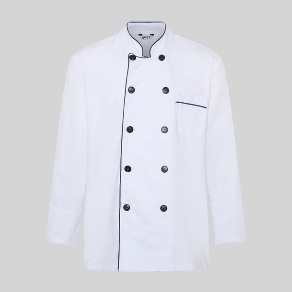 JALECA UNISSEXO BRAGA C/ VIVO-Azul Escuro - 104-XS-RAG-Tailors-Fardas-e-Uniformes-Vestuario-Pro