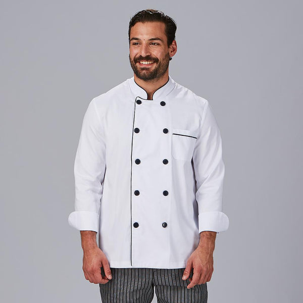 JALECA UNISSEXO BRAGA C/ VIVO-Preto - 001-XS-RAG-Tailors-Fardas-e-Uniformes-Vestuario-Pro