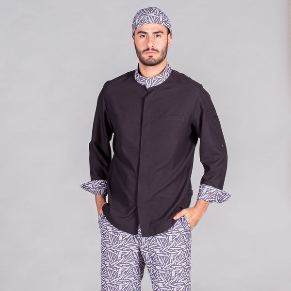 JALECA UNISSEXO KNIFES-Preto - 1-XS-RAG-Tailors-Fardas-e-Uniformes-Vestuario-Pro