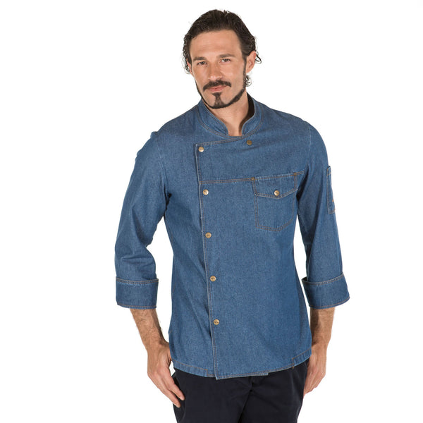 JALECA UNISSEXO PETRUS JEANS LAVADO-Ganga - 805-XS-RAG-Tailors-Fardas-e-Uniformes-Vestuario-Pro