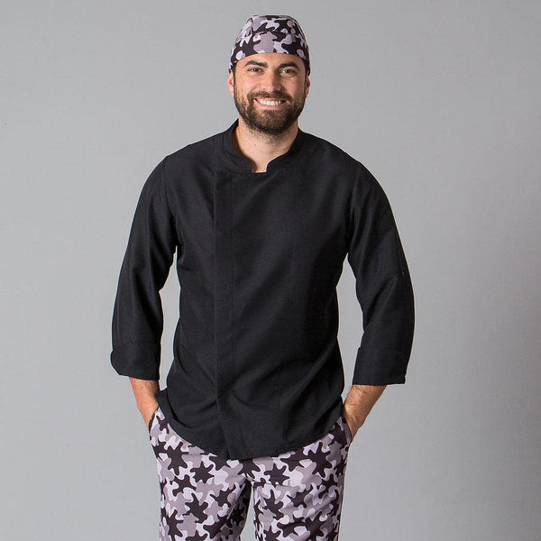 Jaleca Basic RedLine de Manga Comprida-Preto-XXS-RAG-Tailors-Fardas-e-Uniformes-Vestuario-Pro