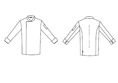Jaleca Basic RedLine de Manga Comprida-RAG-Tailors-Fardas-e-Uniformes-Vestuario-Pro