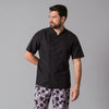 Jaleca Basic RedLine de Manga Curta-Preto-XXS-RAG-Tailors-Fardas-e-Uniformes-Vestuario-Pro
