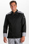 Jaleca Masculina Horta-Preto-S / (P)-RAG-Tailors-Fardas-e-Uniformes-Vestuario-Pro