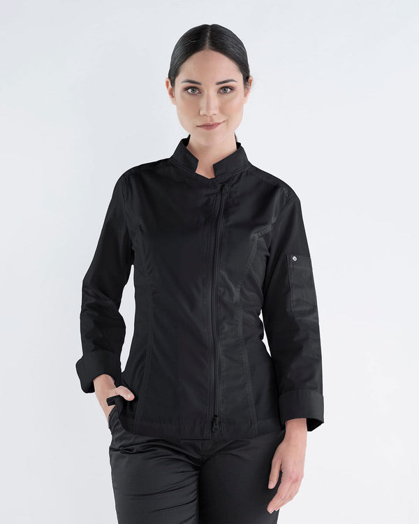 Jaleca Oporto para Senhora-Preta-XS-RAG-Tailors-Fardas-e-Uniformes-Vestuario-Pro