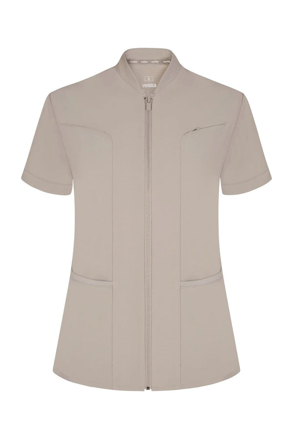 Jaleca Smart Pro Microfiber Senhora-Bege Mármore - 95-XS-RAG-Tailors-Fardas-e-Uniformes-Vestuario-Pro