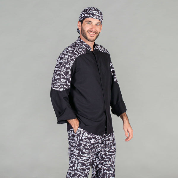 Jaleca Unissexo Dinner-Preto - 1-XS-RAG-Tailors-Fardas-e-Uniformes-Vestuario-Pro