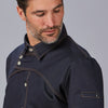 Jaleca de Cozinha Homem Prieto em Denim com Bolsos e Fecho de Molas-RAG-Tailors-Fardas-e-Uniformes-Vestuario-Pro