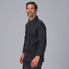 Jaleca de Cozinha Homem Prieto em Denim com Bolsos e Fecho de Molas-RAG-Tailors-Fardas-e-Uniformes-Vestuario-Pro
