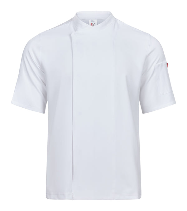 Jaleca de Cozinha Microfibra m\curta Aleija-Branco-XS-RAG-Tailors-Fardas-e-Uniformes-Vestuario-Pro