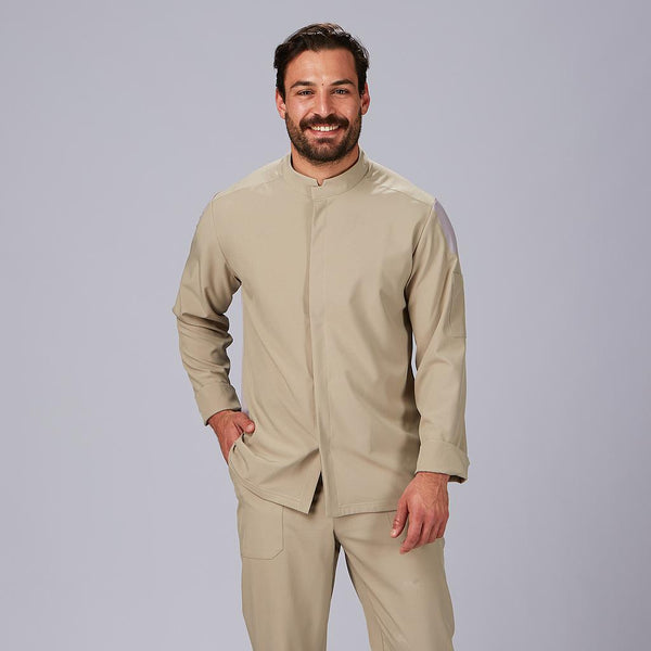 Jaleca de Cozinha Unissexo Canalé Sol-Areia-142-XS-RAG-Tailors-Fardas-e-Uniformes-Vestuario-Pro