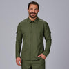 Jaleca de Cozinha Unissexo Combi Canelado Trueba-Verde Azeitona - 121-XS-RAG-Tailors-Fardas-e-Uniformes-Vestuario-Pro