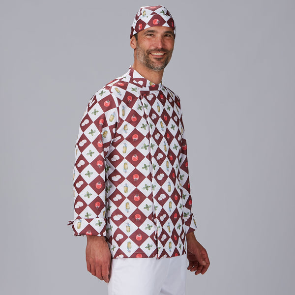 Jaleca de Cozinha Unissexo Estampada-RAG-Tailors-Fardas-e-Uniformes-Vestuario-Pro