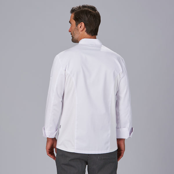 Jaleca de Cozinha Unissexo em Sarja Antimanchas Montoya-RAG-Tailors-Fardas-e-Uniformes-Vestuario-Pro