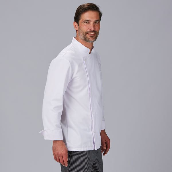 Jaleca de Cozinha Unissexo em Sarja Antimanchas Montoya-RAG-Tailors-Fardas-e-Uniformes-Vestuario-Pro