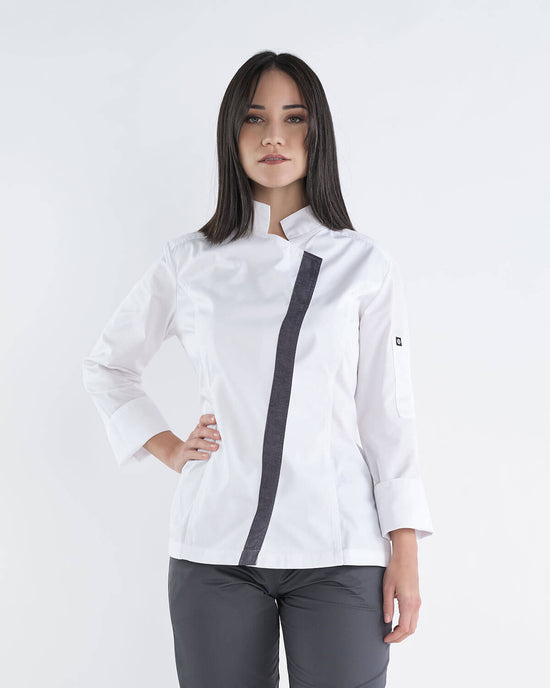 Jaleca de Senhora Passion-Branco-XS-RAG-Tailors-Fardas-e-Uniformes-Vestuario-Pro