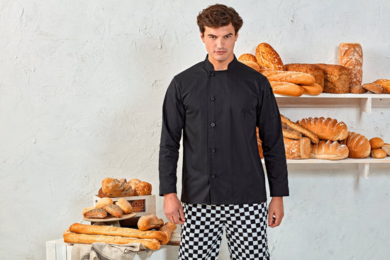 Jaleca de chef de cozinha de manga comprida “Essential”-RAG-Tailors-Fardas-e-Uniformes-Vestuario-Pro