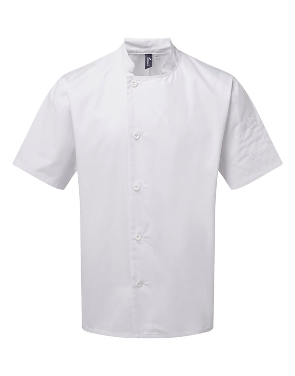 Jaleca de chef de cozinha de manga curta “Essential”-RAG-Tailors-Fardas-e-Uniformes-Vestuario-Pro