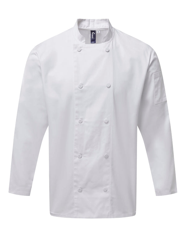 Jaleca de chef de cozinha manga comprida Coolchecker®-RAG-Tailors-Fardas-e-Uniformes-Vestuario-Pro