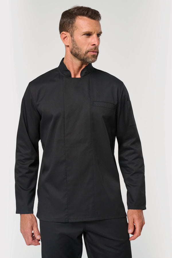 Jaleca de chef eco-responsável de manga comprida unissexo-RAG-Tailors-Fardas-e-Uniformes-Vestuario-Pro