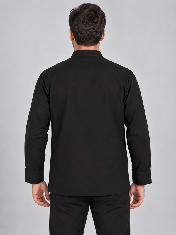 Jaleca de cozinha com abotoadura dupla-RAG-Tailors-Fardas-e-Uniformes-Vestuario-Pro
