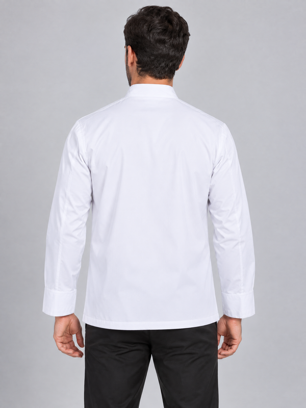 Jaleca de cozinha com abotoadura dupla-RAG-Tailors-Fardas-e-Uniformes-Vestuario-Pro