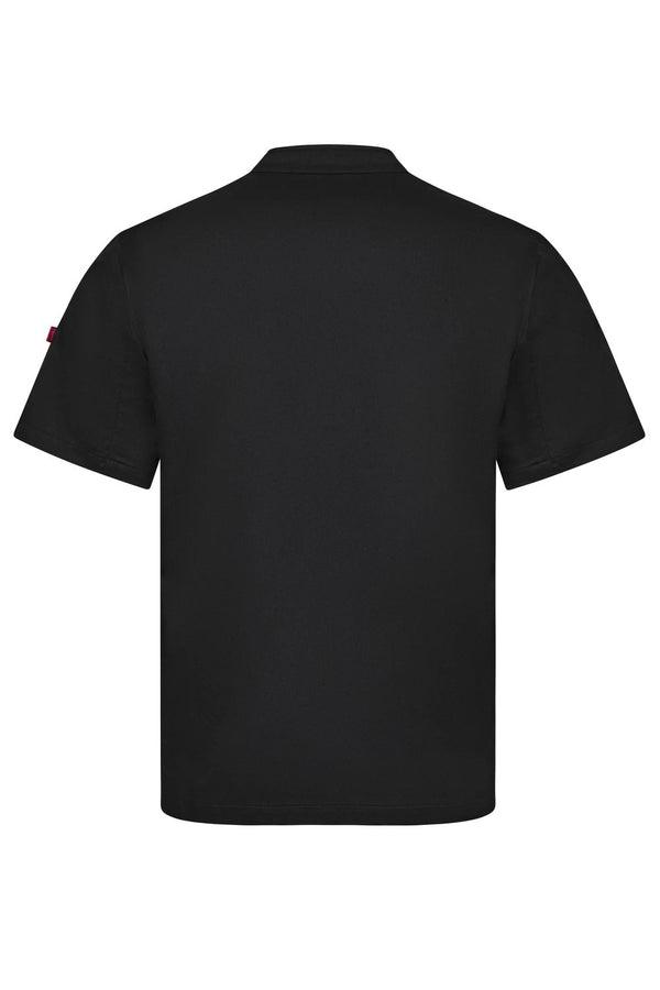 Jaleca de cozinha de manga curta com fecho cruzado-RAG-Tailors-Fardas-e-Uniformes-Vestuario-Pro