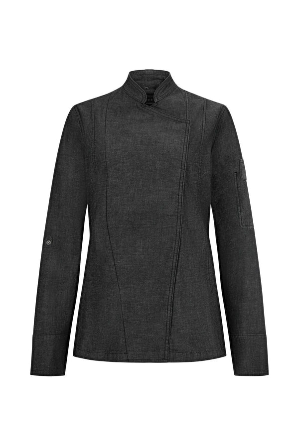 Jaleca em ganga para mulher-Denim Cinza Escuro - 85-XS-RAG-Tailors-Fardas-e-Uniformes-Vestuario-Pro