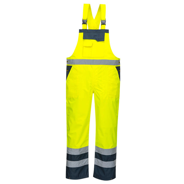 Jardineira Contrast - Sem Forro-Amarelo/Marinho-4XL-RAG-Tailors-Fardas-e-Uniformes-Vestuario-Pro
