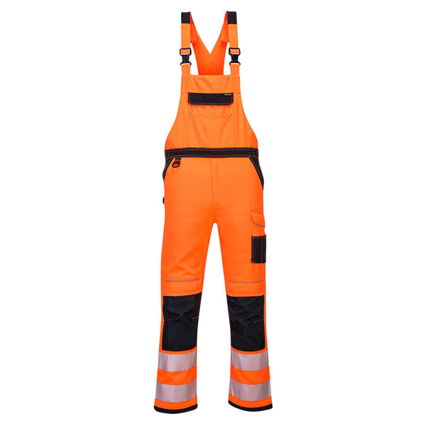 Jardineira PW3 de Alta Visibilidade-Laranja/Preto-S-RAG-Tailors-Fardas-e-Uniformes-Vestuario-Pro