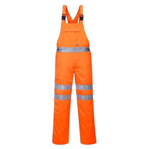 Jardineira de serviço em poli-algodão de alta visibilidade-Laranja-S-RAG-Tailors-Fardas-e-Uniformes-Vestuario-Pro