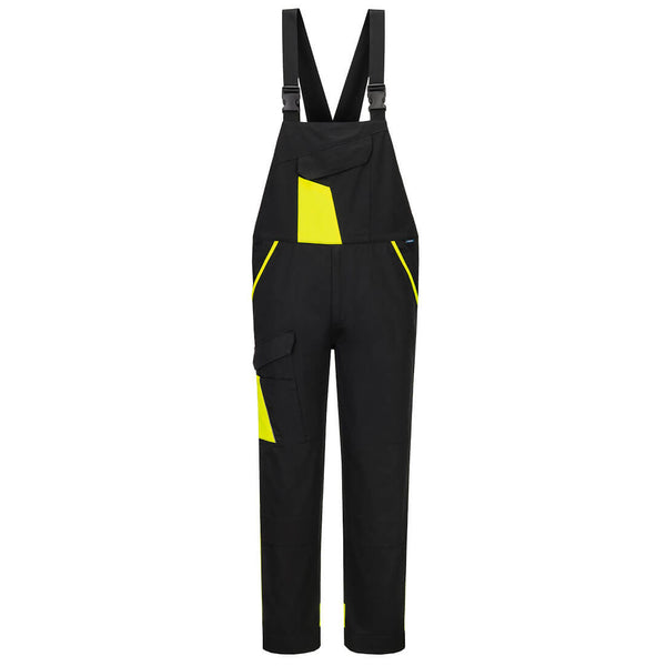 Jardineiras de Trabalho WX1 em Algodão Bicolor-Preto/amarelo-S-RAG-Tailors-Fardas-e-Uniformes-Vestuario-Pro
