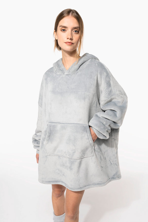 Poncho Polar Unissexo com Capuz