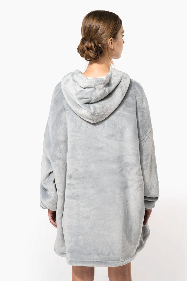 Poncho Polar Unissexo com Capuz