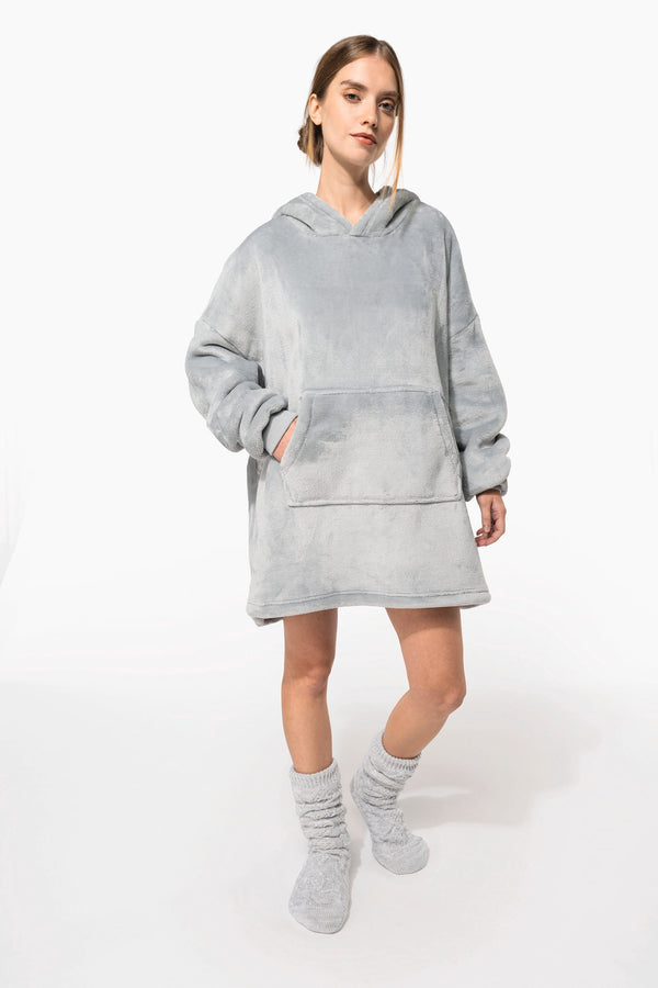 Poncho Polar Unissexo com Capuz