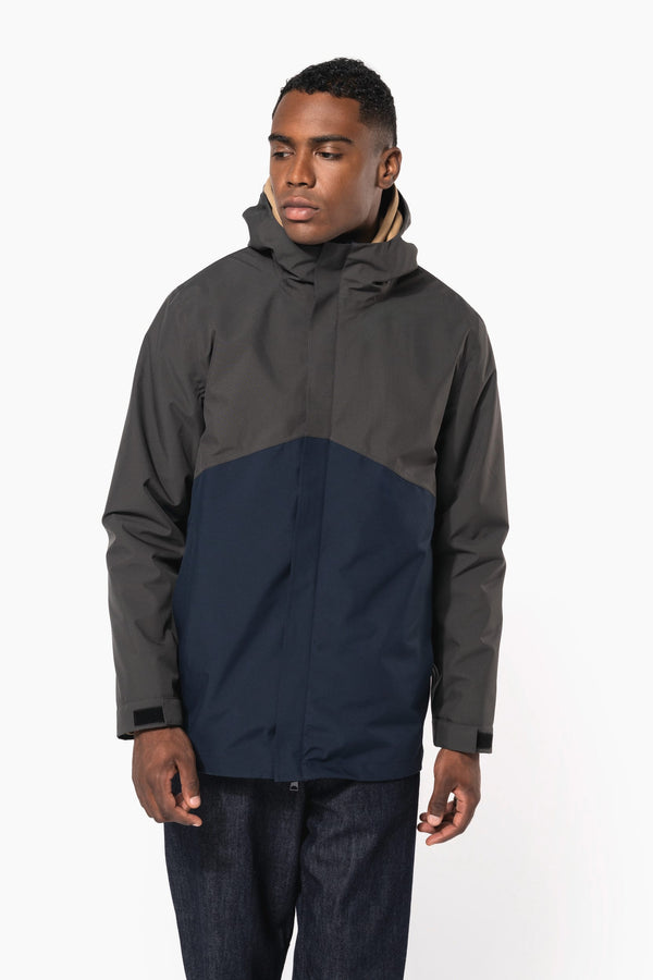 Parka 3 em 1 Impermeável com Capuz Bicolor Unissexo-RAG-Tailors-Fardas-e-Uniformes-Vestuario-Pro
