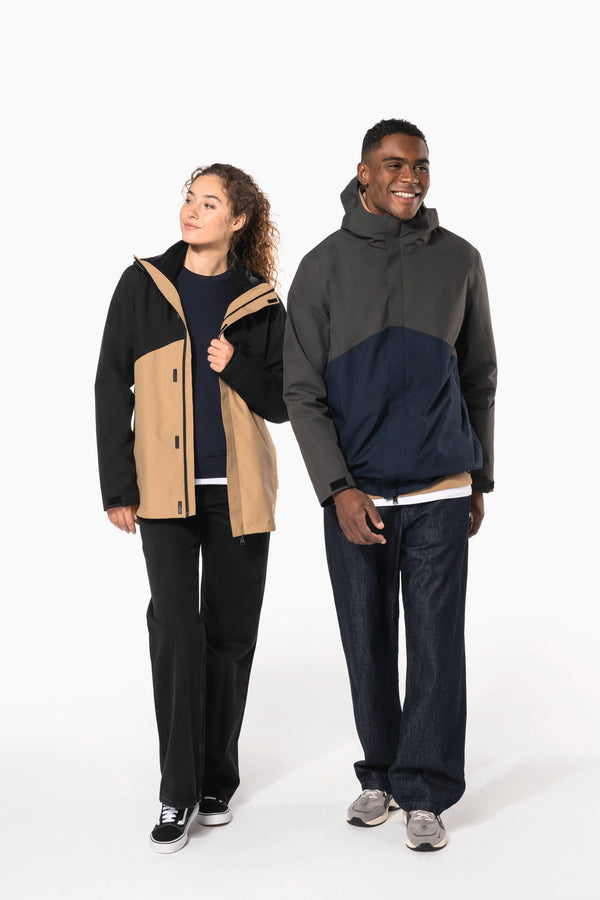 Parka 3 em 1 Impermeável com Capuz Bicolor Unissexo-RAG-Tailors-Fardas-e-Uniformes-Vestuario-Pro
