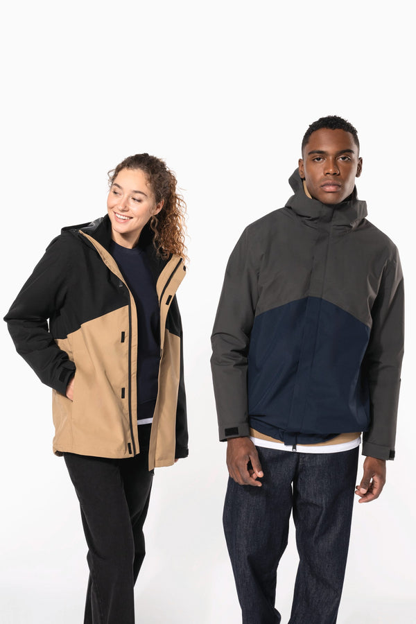 Parka 3 em 1 Impermeável com Capuz Bicolor Unissexo-RAG-Tailors-Fardas-e-Uniformes-Vestuario-Pro