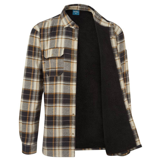 Camisa xadrez forrada a sherpa-Preto-S-RAG-Tailors-Fardas-e-Uniformes-Vestuario-Pro