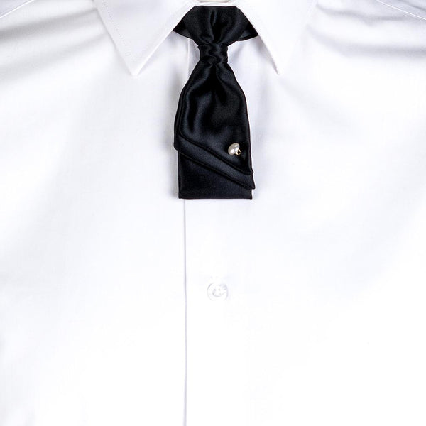 Laço Acetinado-Preto-Único-RAG-Tailors-Fardas-e-Uniformes-Vestuario-Pro