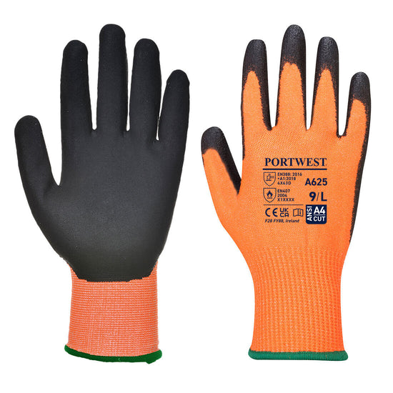 Luva Alta Visibilidade - Corte em PU-Laranja/Preto-S-RAG-Tailors-Fardas-e-Uniformes-Vestuario-Pro