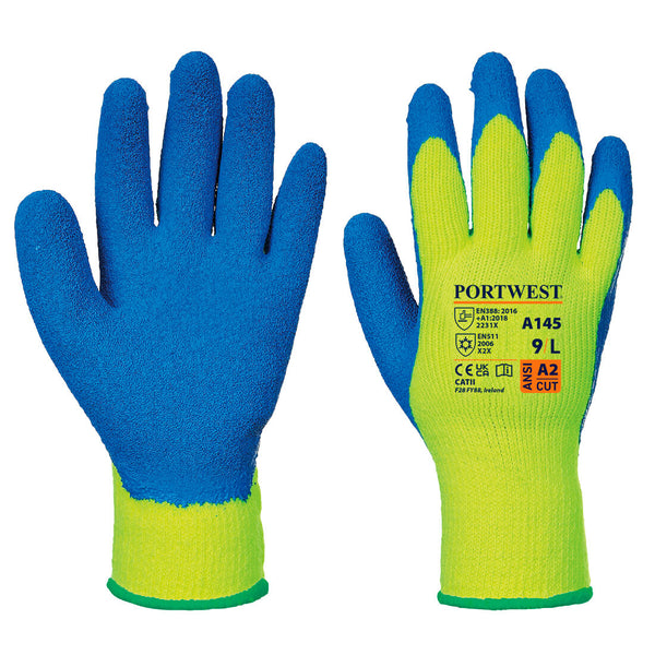 Luva Cold Grip-Amarelo/Azul-M-RAG-Tailors-Fardas-e-Uniformes-Vestuario-Pro