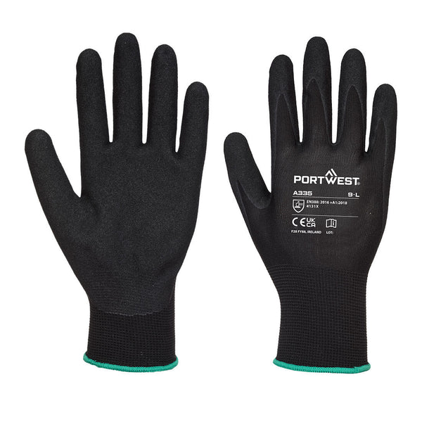 Luva Dermi-Grip NPR15 Nitrilo Sandy Glove-Preto-XS-RAG-Tailors-Fardas-e-Uniformes-Vestuario-Pro