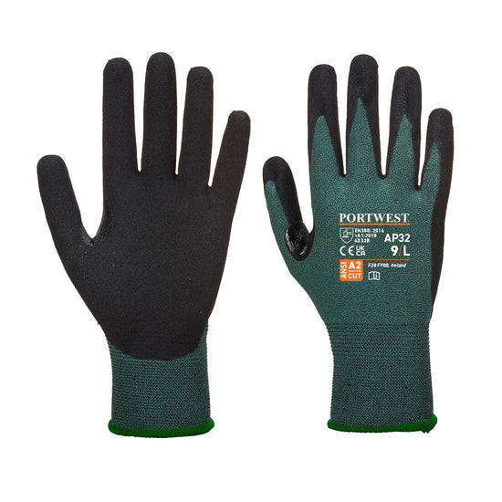 Luva Dexti Cut Pro-Preto/Cinzento-S-RAG-Tailors-Fardas-e-Uniformes-Vestuario-Pro