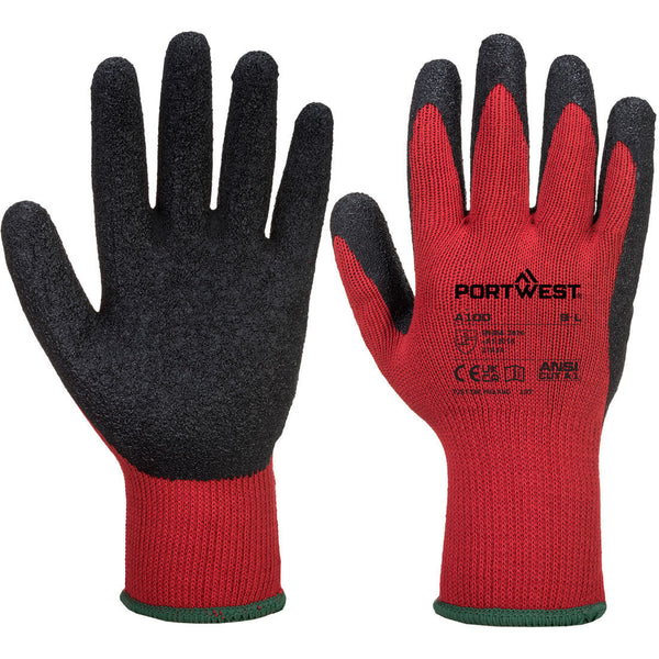 Luva Grip - Látex-Vermelho/Preto-M-RAG-Tailors-Fardas-e-Uniformes-Vestuario-Pro